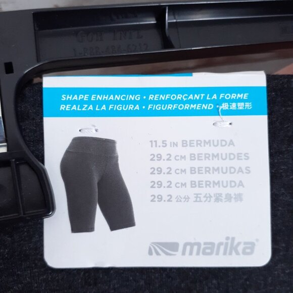 Marika Bermuda Shorts L Shape Enhancing Stretch Charcoal 158A - Picture 3 of 5